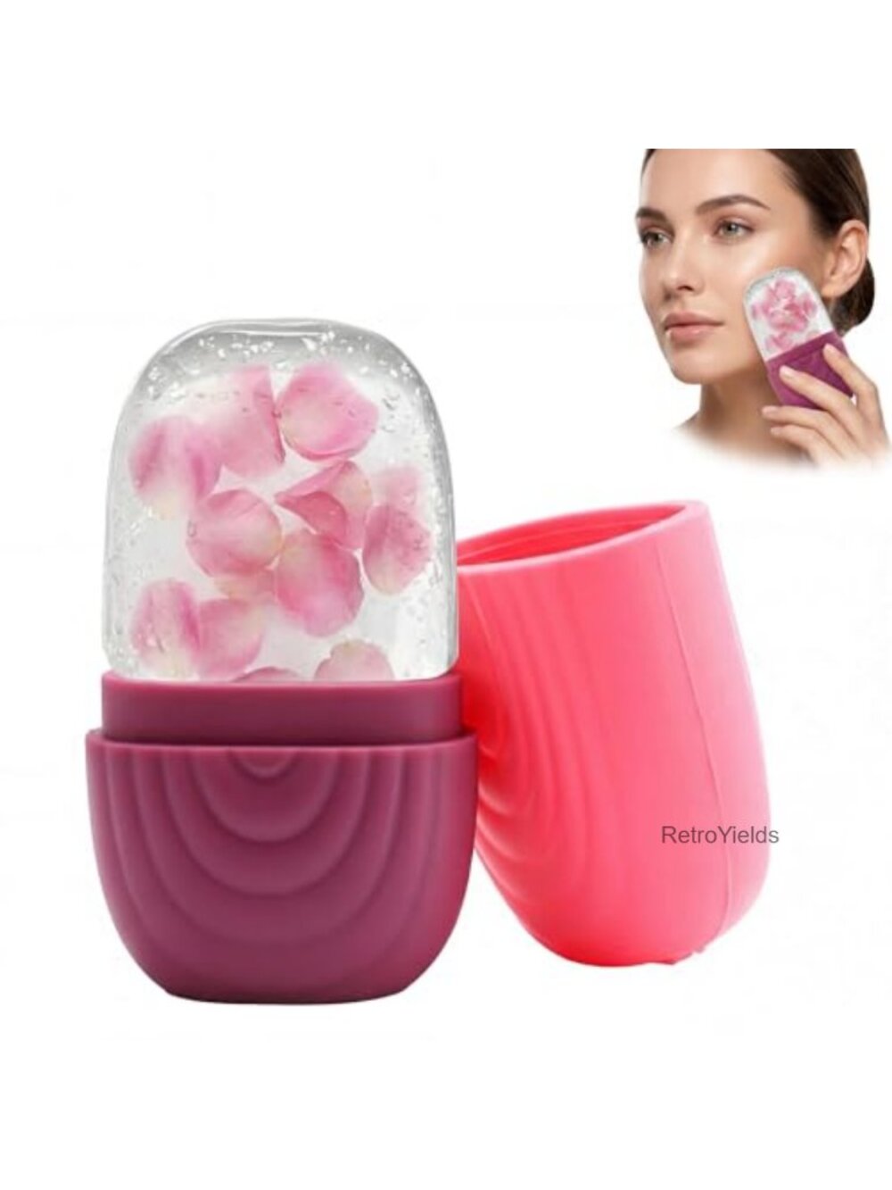 Silicone Facial Ice Roller Mold for De-Puffing & Skin Firming
